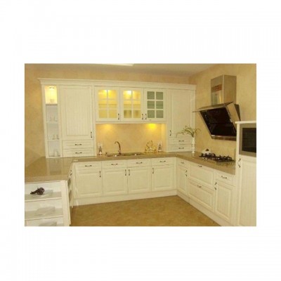 Modern PVC kitchen cabinet with benchtop cabinet - modular kitchen cabinet