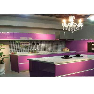 Hot Sale Design MDF or Melamine or Solid Wood Modern Lequred KitchenCabinet