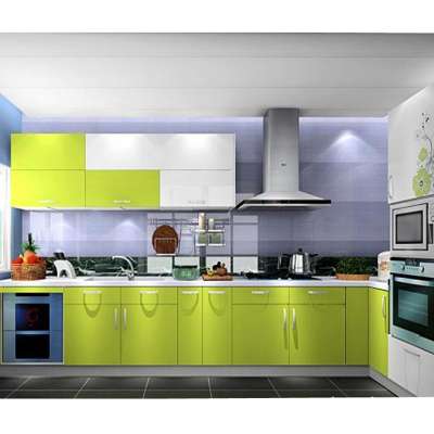 American style classic wooded kitchen cabinets from china,colored glass kitchen cabinet doors