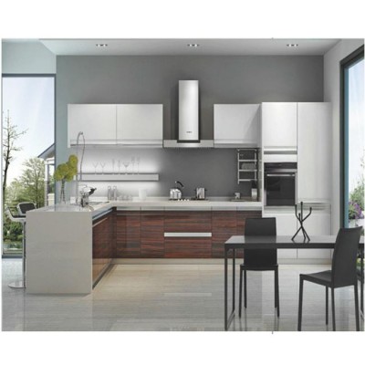 Top Quality Lacquer MDF Modern Wire Rack Kitchen Cabinets