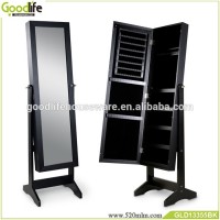 China supplier foshan factory mirror jewelry cabinet with lady girl